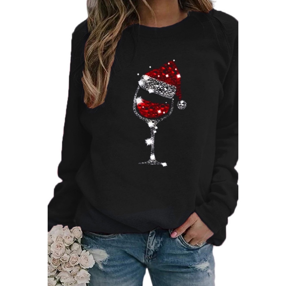 Celebrate! Wine Glass Sweatshirt
